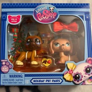 Littlest Pet Shop Holiday Series 4 Great Dane and Dachshund
